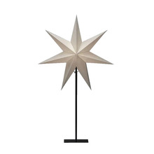 Adventsstjärna Vit m/metallfot Ø50 x H80 cm Konstsmide